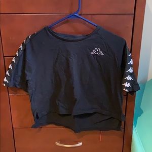 Black Kappa crop top